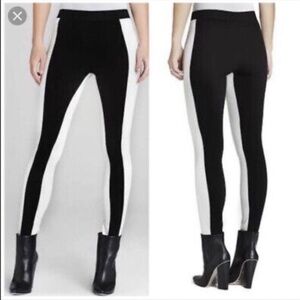 BCBGMaxAzria Black and White Sasha leggings Size Medium New with Tags